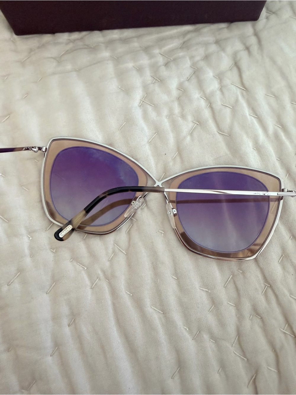 Tom Ford The India FT0605 Sunglasses Crystal | Brown Fades - Picture 2 of 8
